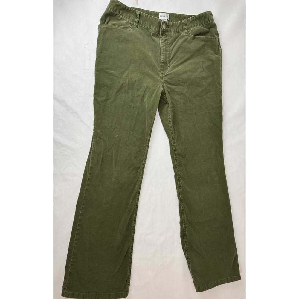 Chico's Forest Green Straight Leg Pants